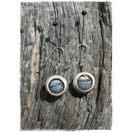 reindeer horn jewelry, reindeer antler jewelry, luna-earrings 10mm