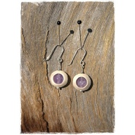 reindeer horn jewelry, reindeer antler jewelry, luna-earrings 6mm