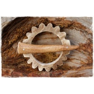 reindeer horn jewelry, reindeer antler jewelry, scarf holder flower